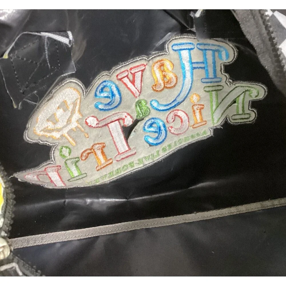 A**holes Live Forever 'Have A Nice Trip' Duffel Bag Smiley Faces All-Over Print